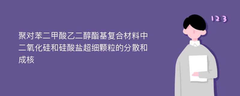 聚对苯二甲酸乙二醇酯基复合材料中二氧化硅和硅酸盐超细颗粒的分散和成核