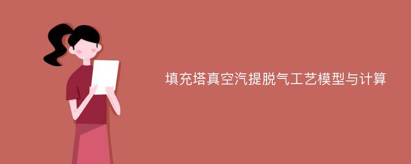 填充塔真空汽提脱气工艺模型与计算