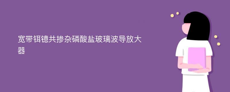 宽带铒镱共掺杂磷酸盐玻璃波导放大器